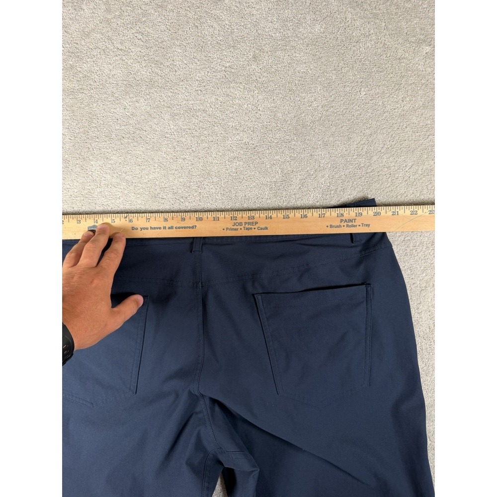 Lululemon Pants Mens 40x33 ABC Blue Classic Warpstreme Chino LM5ADFS golf - Picture 9 of 12